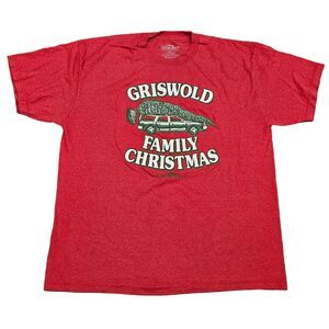 Griswold Family Christmas National Lampoon Men's Short Sleeve T-Shirt Size 2XL